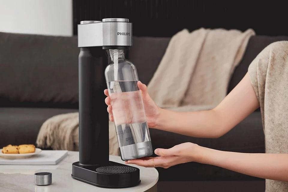 Máquina De Soda Philips Add4902bk + Botella 1 Lt + Co2