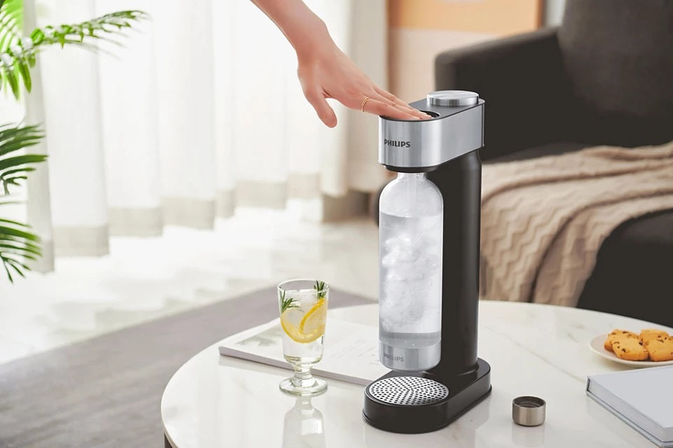 Máquina De Soda Philips Add4902bk + Botella 1 Lt + Co2