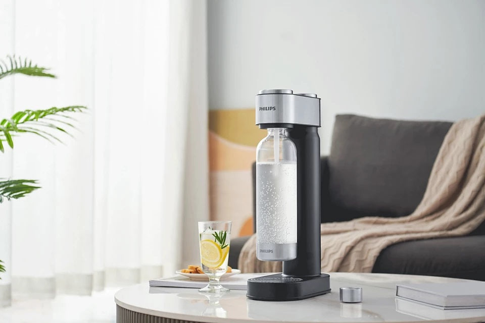 Máquina De Soda Philips Add4902bk + Botella 1 Lt + Co2