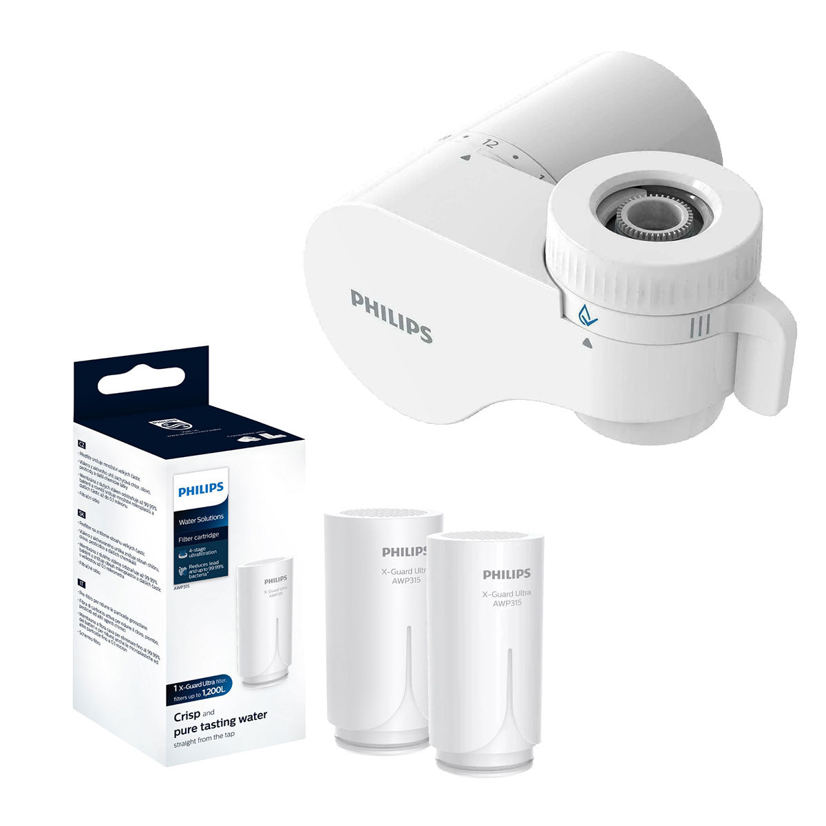 Filtro De Agua Philips Awp3704 + 2 Unidades Repuesto Awp315