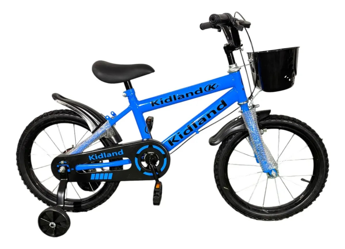 Bicicleta Infantil Kidland Paseo Rodado 12 con Rueditas y Canasto
