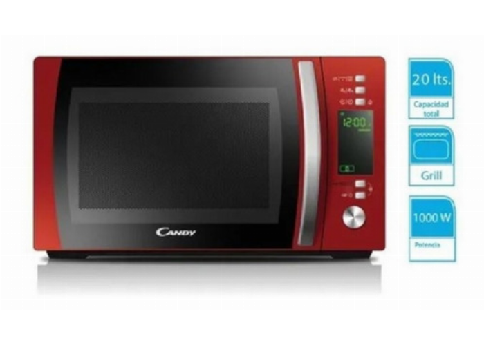 Microondas Candy Cookinapp Rojo Con Grill 20lts! Mxg20dr