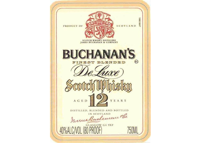 Whisky Buchanan's Deluxe 12 Años 750ml Origen Escocia